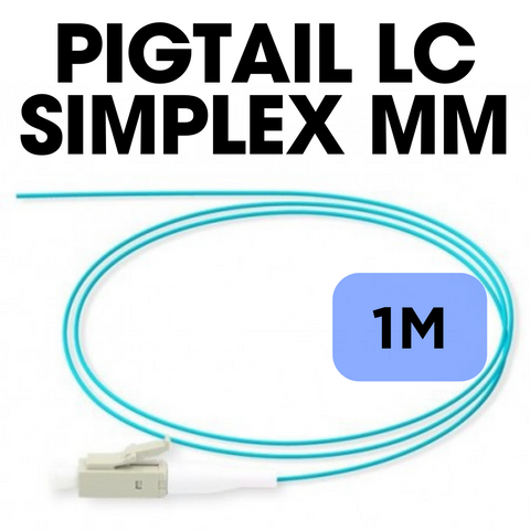 Pigtail de fibra LC simplex MM 1M Kuwes 12-OLMFMJ#1M