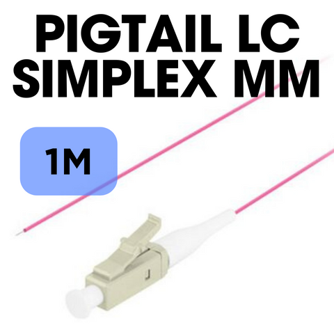 Pigtail de fibra LC simplex MM 1M Kuwes 12-OLMFMK#1M