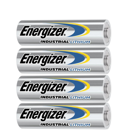 Batería AA industrial de 1.5V litio marca Energizer, paquete con 4 unidades L91industrial