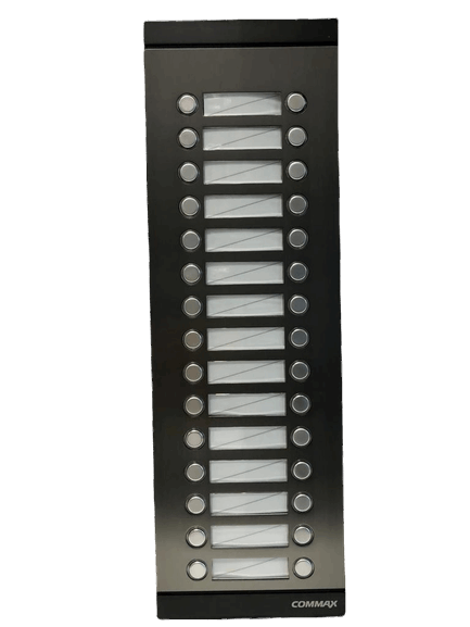 Botonera de ampliación Commax DR-30XM con 30 botones, compatible con botoneras DR-24ML