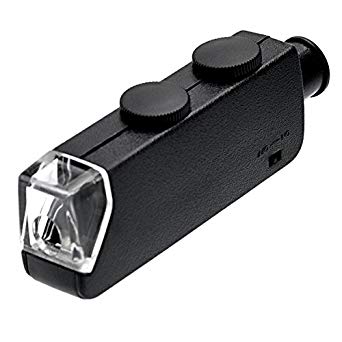 Lupa microscopio portátil con luz y aumento de 60x-100x – MG10081-1