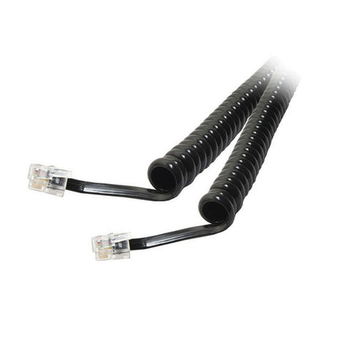 Cable en espiral para auricular, color negro, 25 pies – NCO-2025 Quest