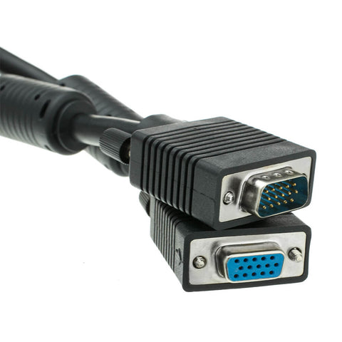 Quest NCC-9325 – Extensión para cable de monitor SVGA (macho-hembra), shield, de 25 pies de largo