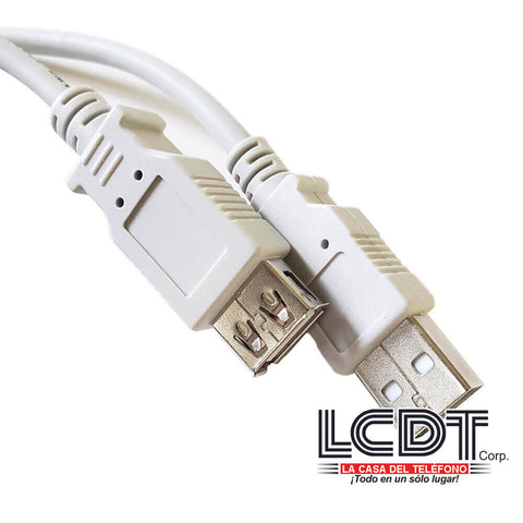 Quest NUB-3215 – Cable USB-A (M) a USB-A (F) de 15 pies de longitud