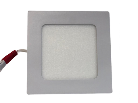Panel LED cuadrado de 6 watts, luz neutra, empotrable, acabado en color blanco, 100-277V – TekLed 165-036243