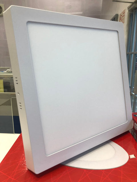 Panel LED cuadrado de 24 watts, luz blanca, superficial, acabado en color blanco, 85-265V – TekLed 165-03966
