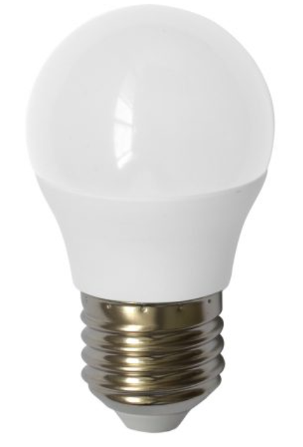 Bombillo LED de 5 watts G45, Luz neutra, 90-140V, con regulador de intensidad – TekLed 527-013163