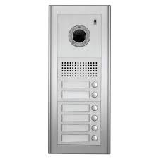 Video botonera Commax DRC-6SB, con 6 botones, para Sistema Multi Entry