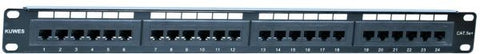 Panel de conexión CAT5e+ de 24 puertos - KUWES AKPH24T-CEC