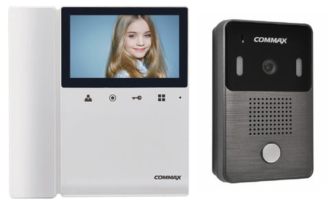 Kit de Video portero Commax: Monitor CDV-43K y Cámara DRC-4Y