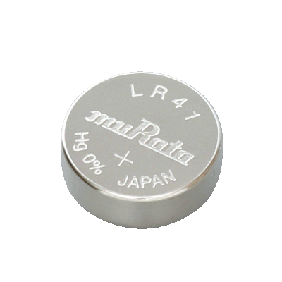 Batería alcalina tipo botón LR41 de 1.5V marca Murata