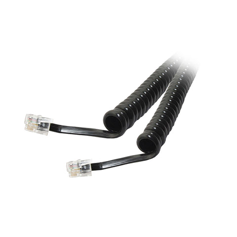 Cable en espiral para auricular en color negro, 15 pies – NCO-2015 Quest