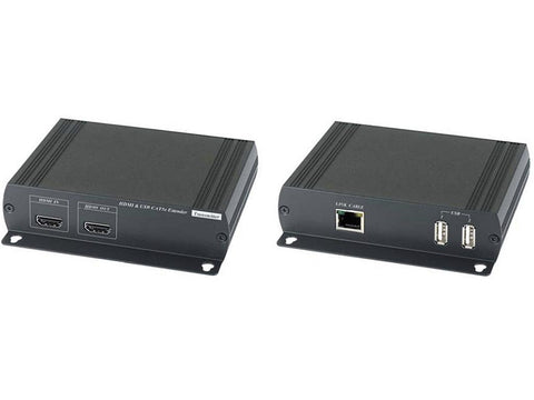 Extensor de señal HDMI & Mouse y Teclado USB sobre cable de red – Kuwes HKM01E