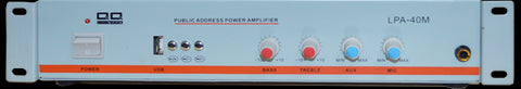 Amplificador de PA de 40W, línea de 70-100V, salida 4-16Ω, reproductor USB – LPA-40M