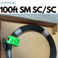 100pies de Fibra óptica preconectorizada monomodo SC/SC para exteriores