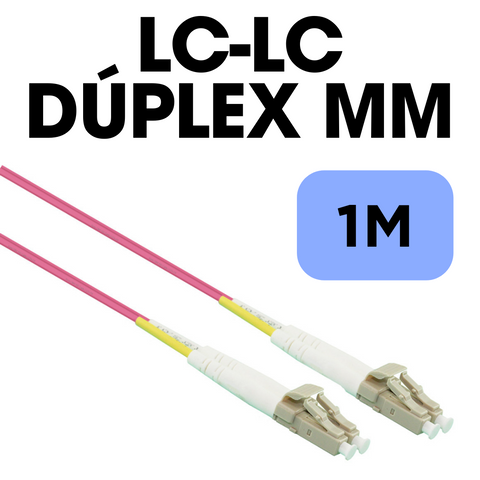 Patch Cord de fibra MM dúplex LC - LC 1M LSZH Kuwes 13-PPMFME#1M