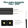 Fibra óptica drop de 1 hilo FTTH G.652D chaqueta LSZH 1000 metros