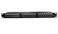 Patch panel CAT6A blindado de 24 puertos
