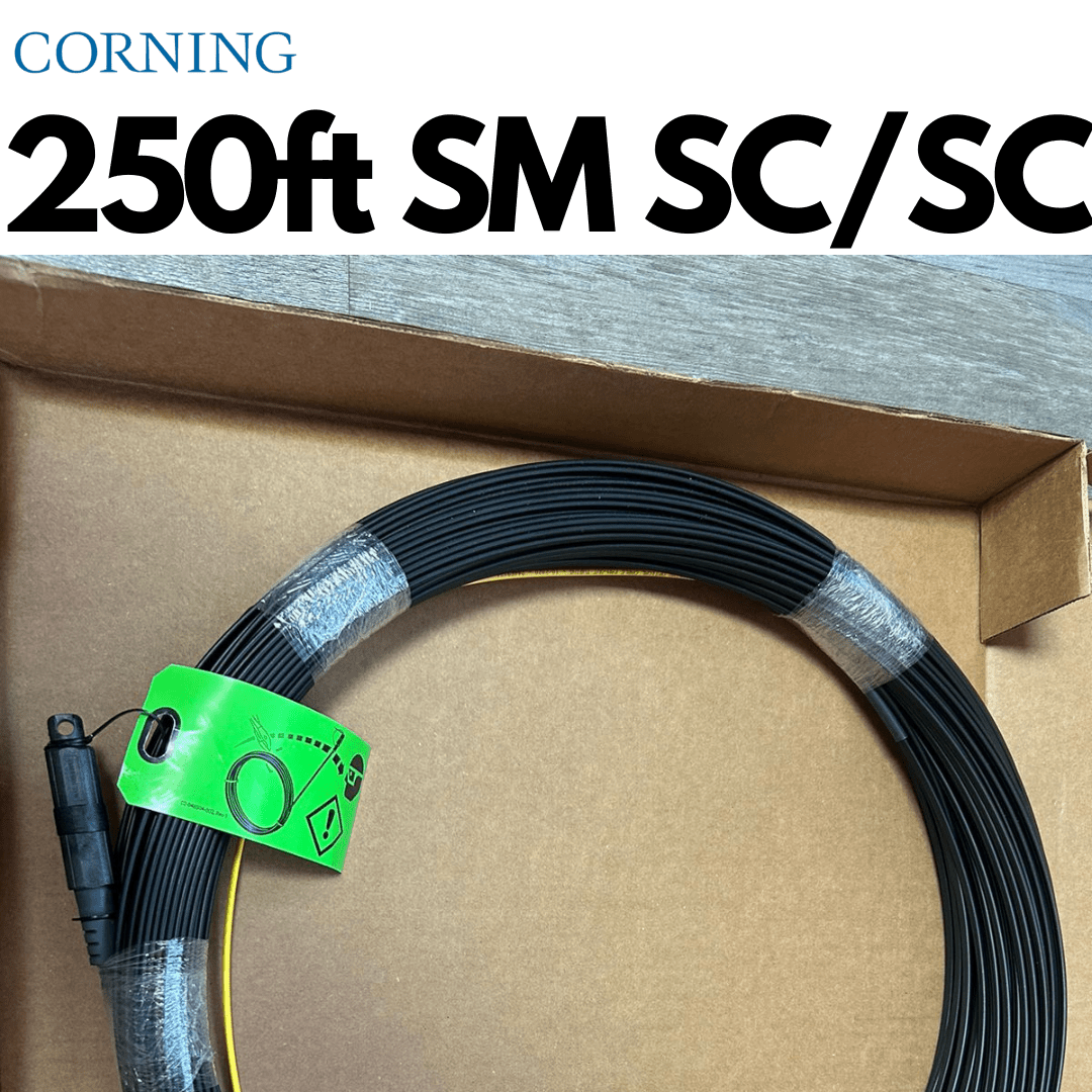 250pies de Fibra óptica preconectorizada monomodo SC/SC para exteriores - LA CASA DEL TELEFONO