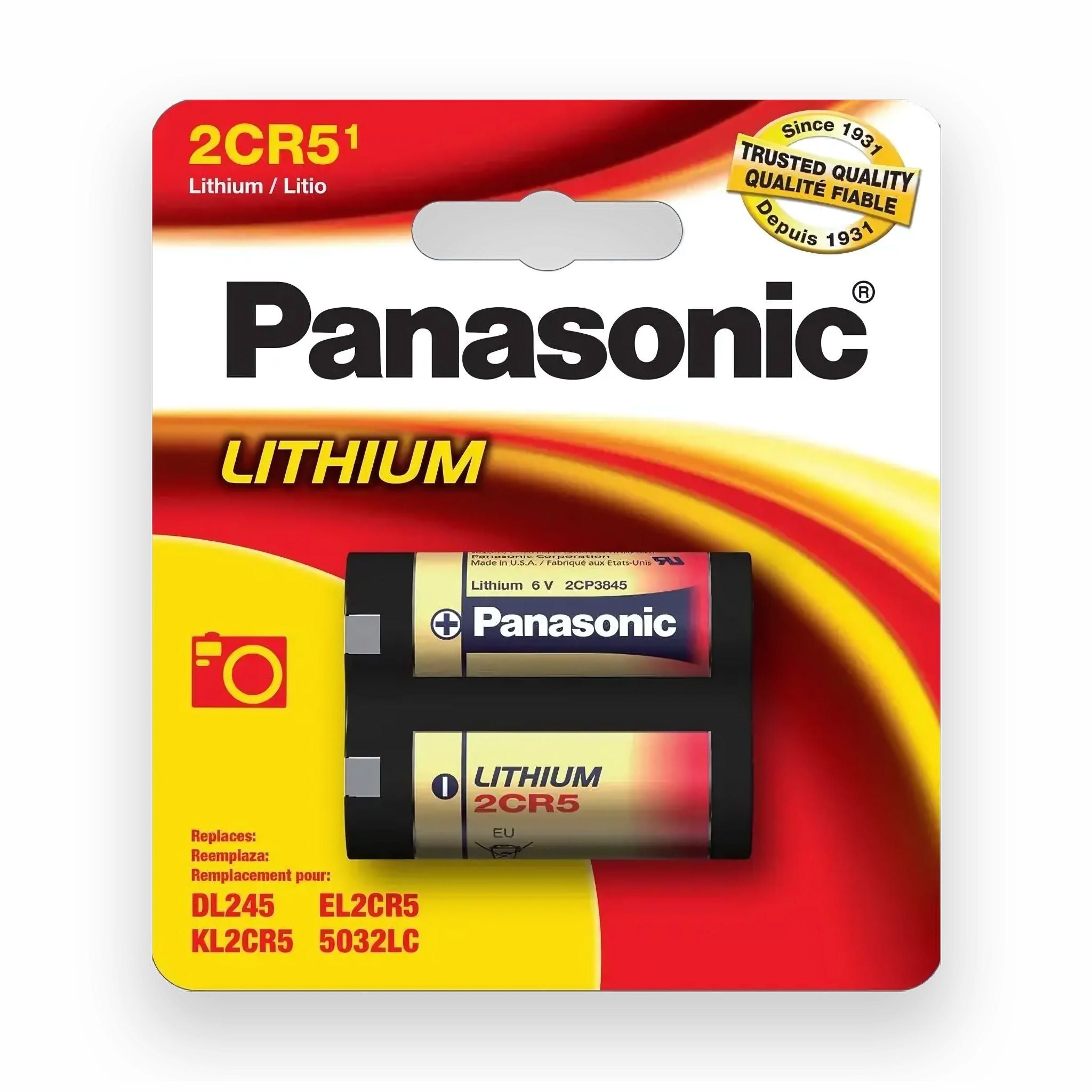 Batería Panasonic 2CR5 de 6 voltios