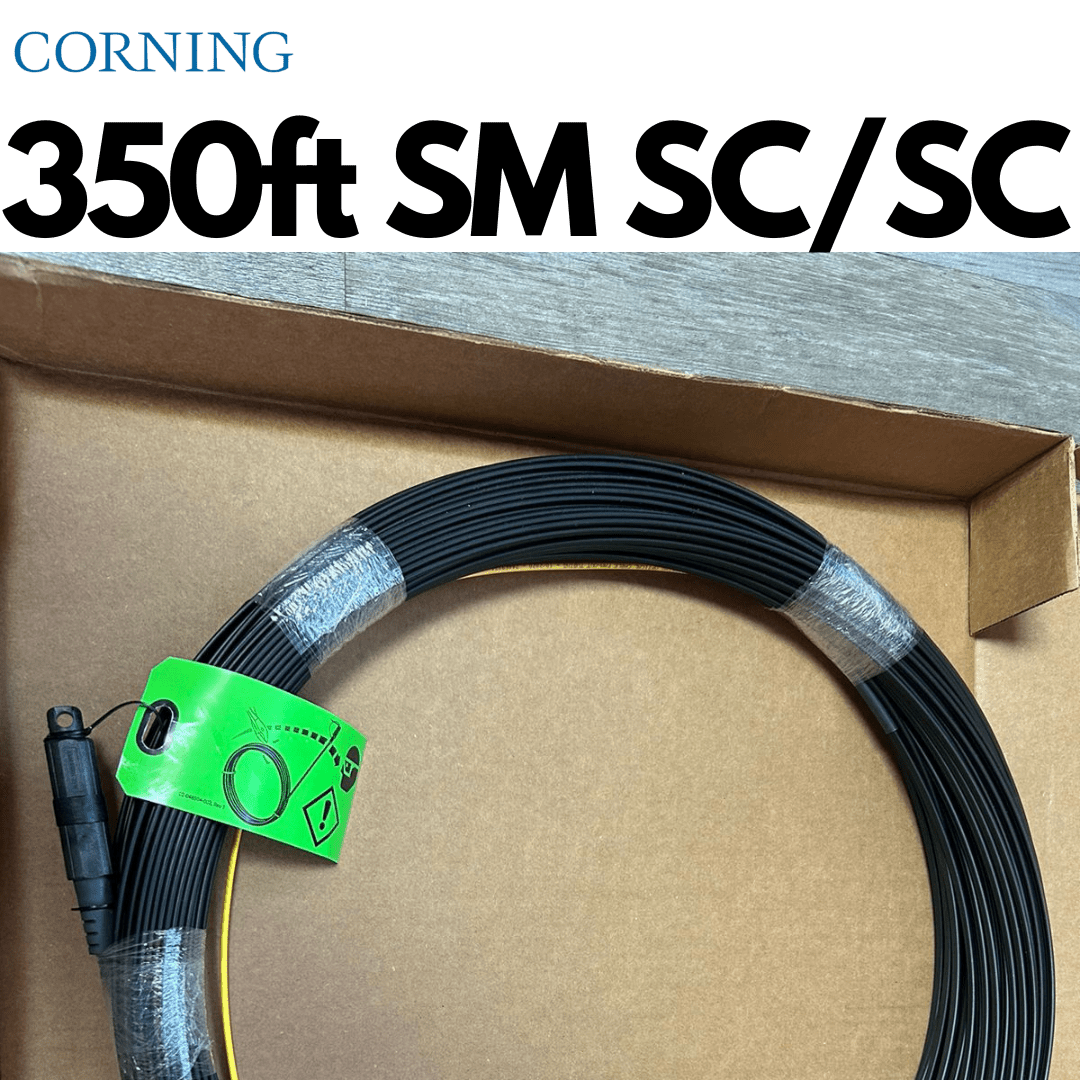 350pies de Fibra óptica preconectorizada monomodo SC/SC para exteriores - LA CASA DEL TELEFONO