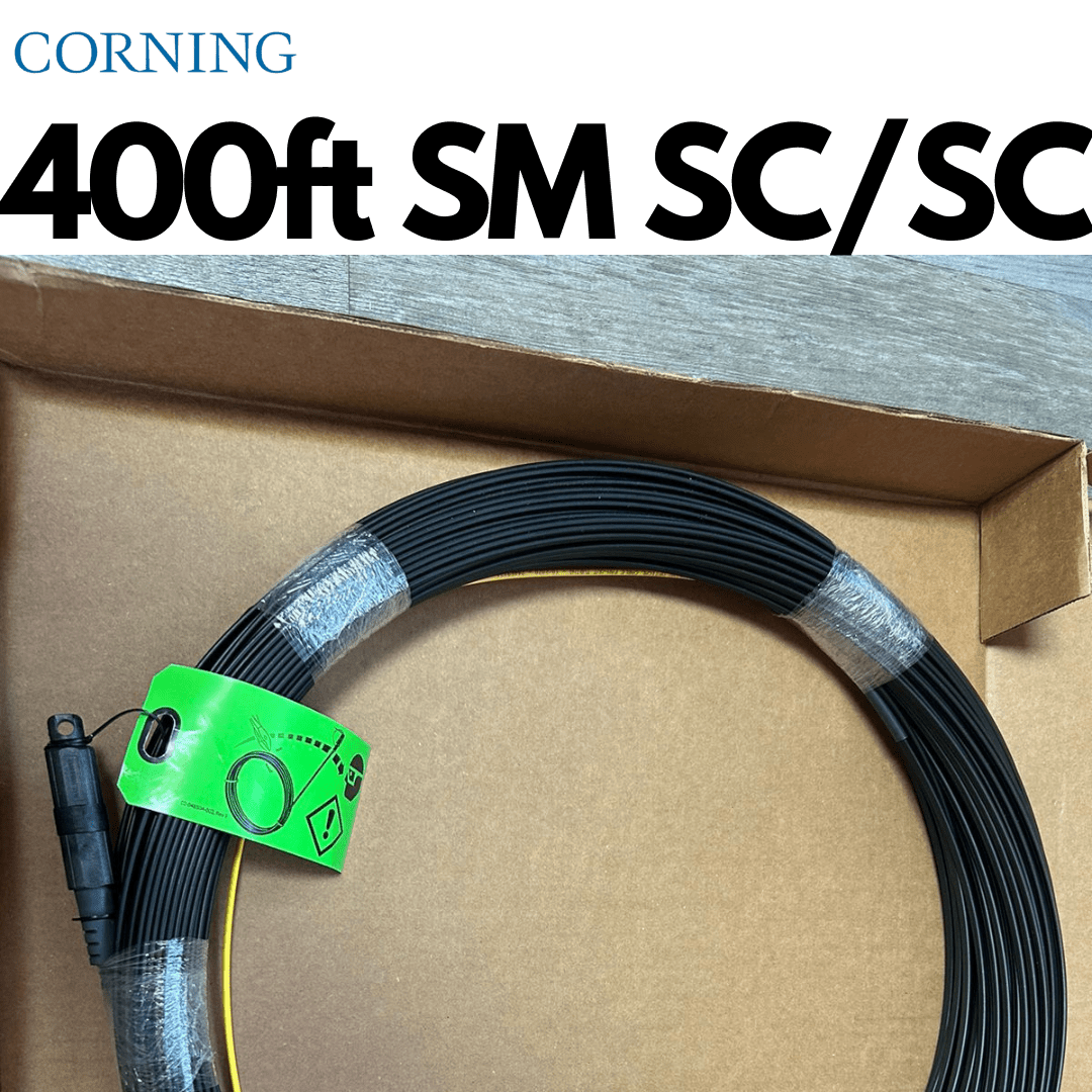 400pies de Fibra óptica preconectorizada monomodo SC/SC para exteriores - LA CASA DEL TELEFONO