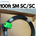 100pies de Fibra óptica preconectorizada monomodo SC/SC para exteriores