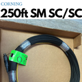250pies de Fibra óptica preconectorizada monomodo SC/SC para exteriores