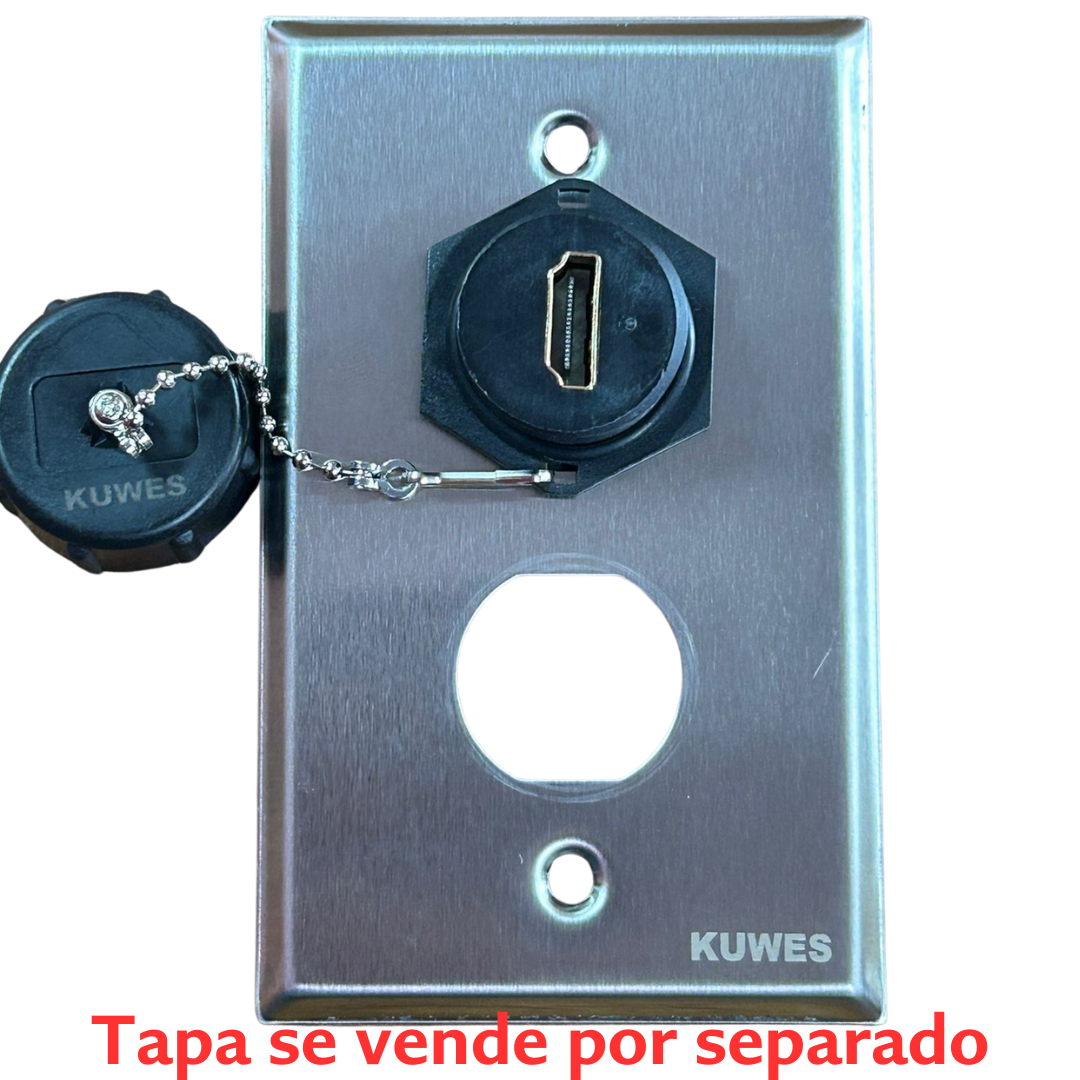 Conector unión HDMI waterproof IP68 Kuwes KSNT-WP-HDMI-1.4
