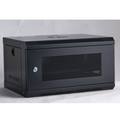 Gabinete de 6U con puerta de malla y bandeja incluida