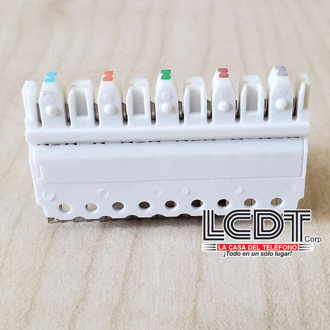 Bloque de conexión 110, 5 pares, Cat-5e – LCDT N110C5