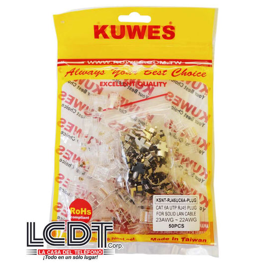 KUWES KSNT-RJ456A – Bolsa con Plugs RJ45 para CAT6A