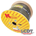 Cable coaxial RG-6/U negro, 1000 pies