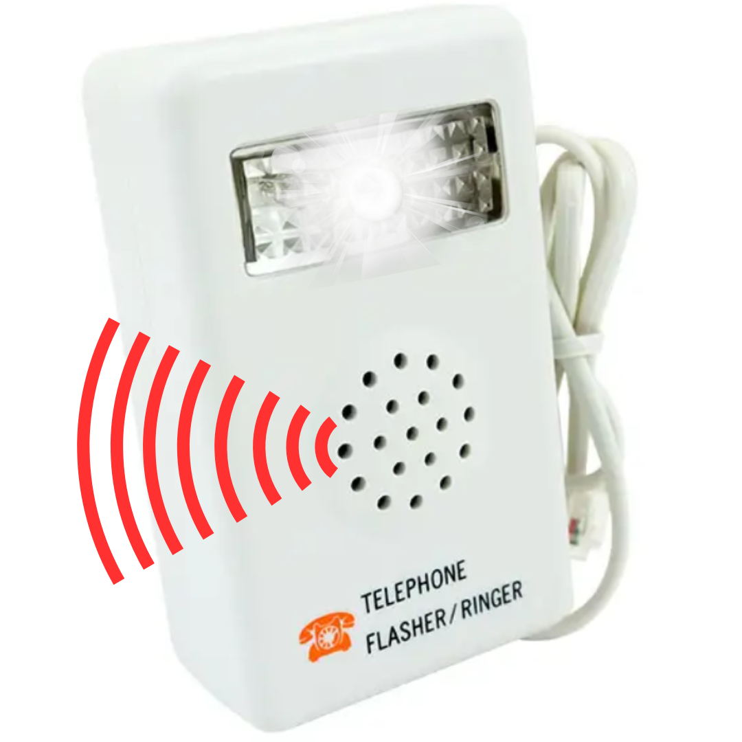 Timbre con luz para teléfono marca Kuwes 783-E