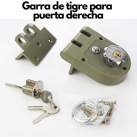Cerradura de sobreponer garra de tigre puerta derecha ACM-TL01- R
