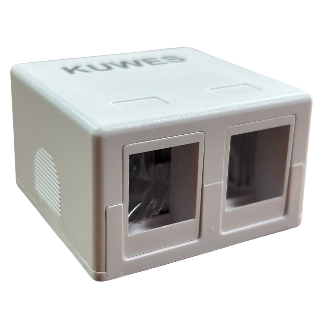Cajilla de red de 2 puertos Kuwes AKE302A