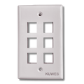 Tapa de pared de 6 puertos Kuwes AKL-25-3006-29