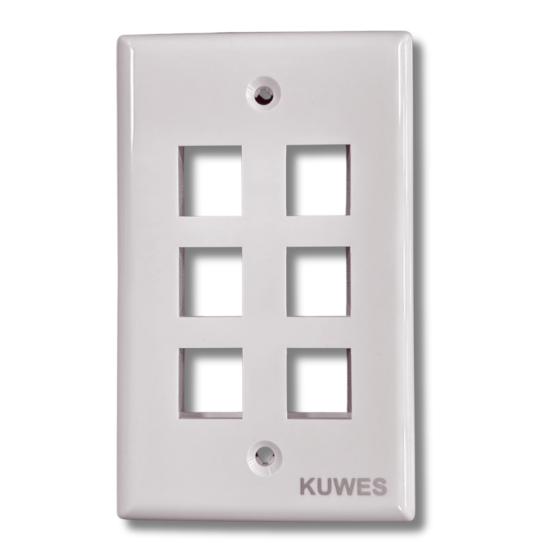 Tapa de pared de 6 puertos Kuwes AKL-25-3006-29
