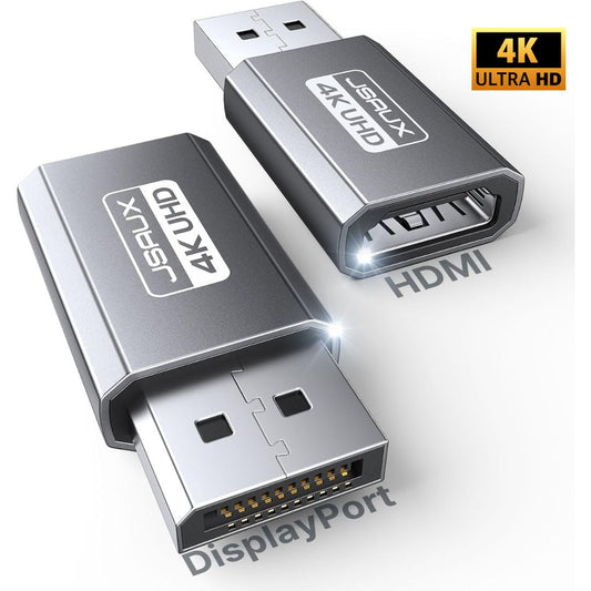 Adaptador DisplayPort (DP) a HDMI 4K UHD y 2K@120Hz – Unidireccional