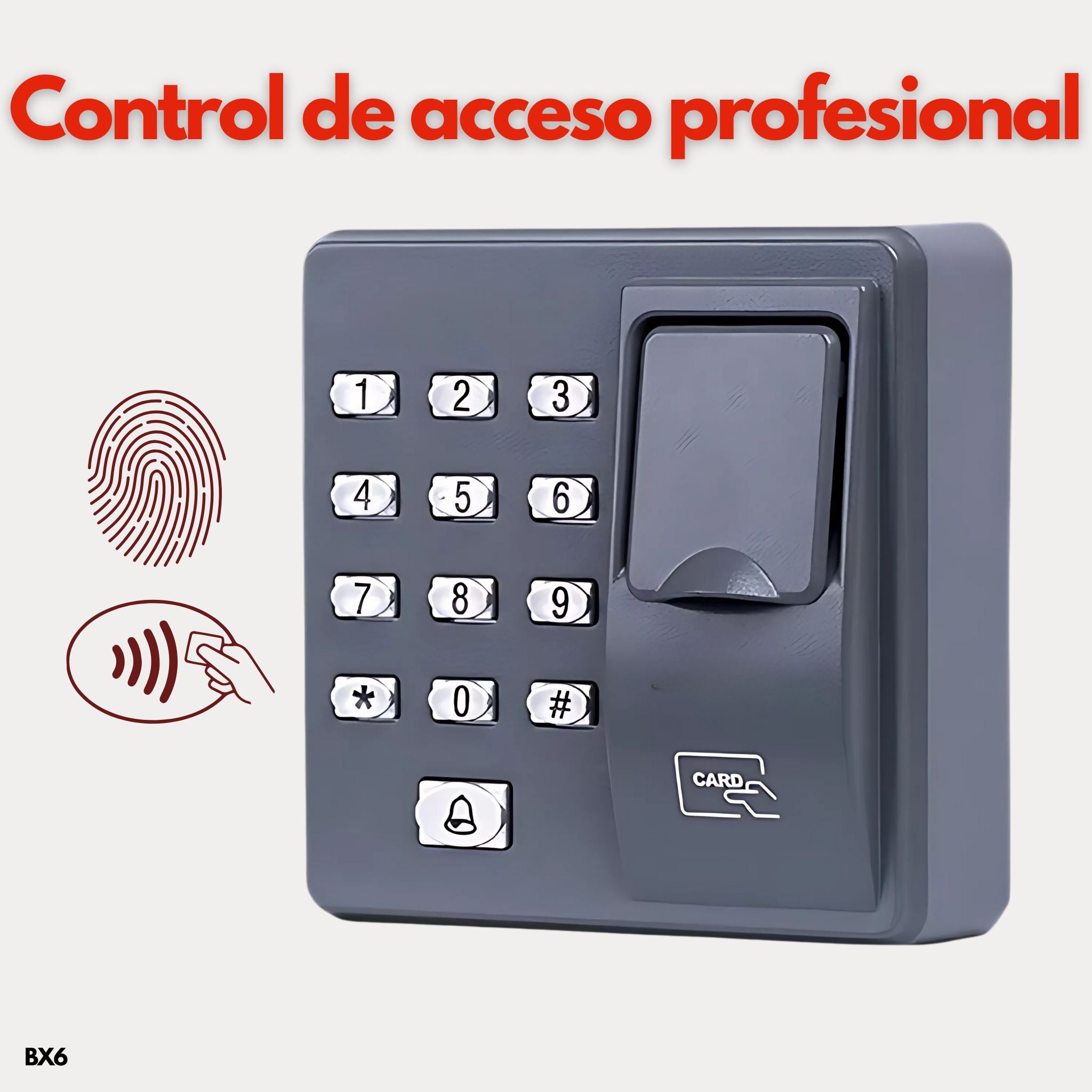 Control de acceso biométrico BX6
