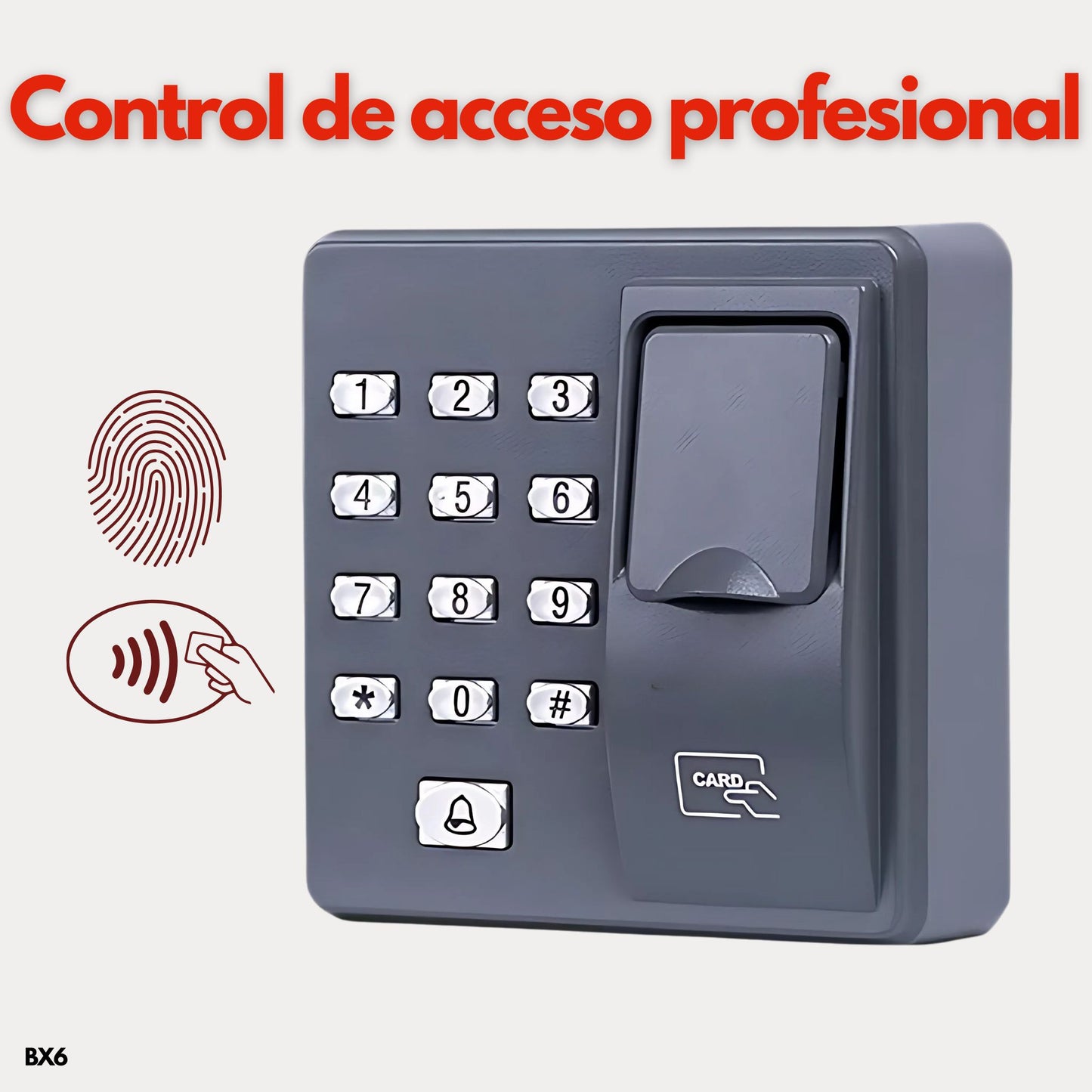 Control de acceso biométrico BX6