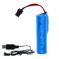 Batería de litio 3.7V 1200mAh con conector SM-2P + cable cargador USB