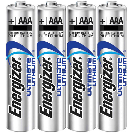 Batería AAA de 1.5V litio marca Energizer, paquete con 4 unidades