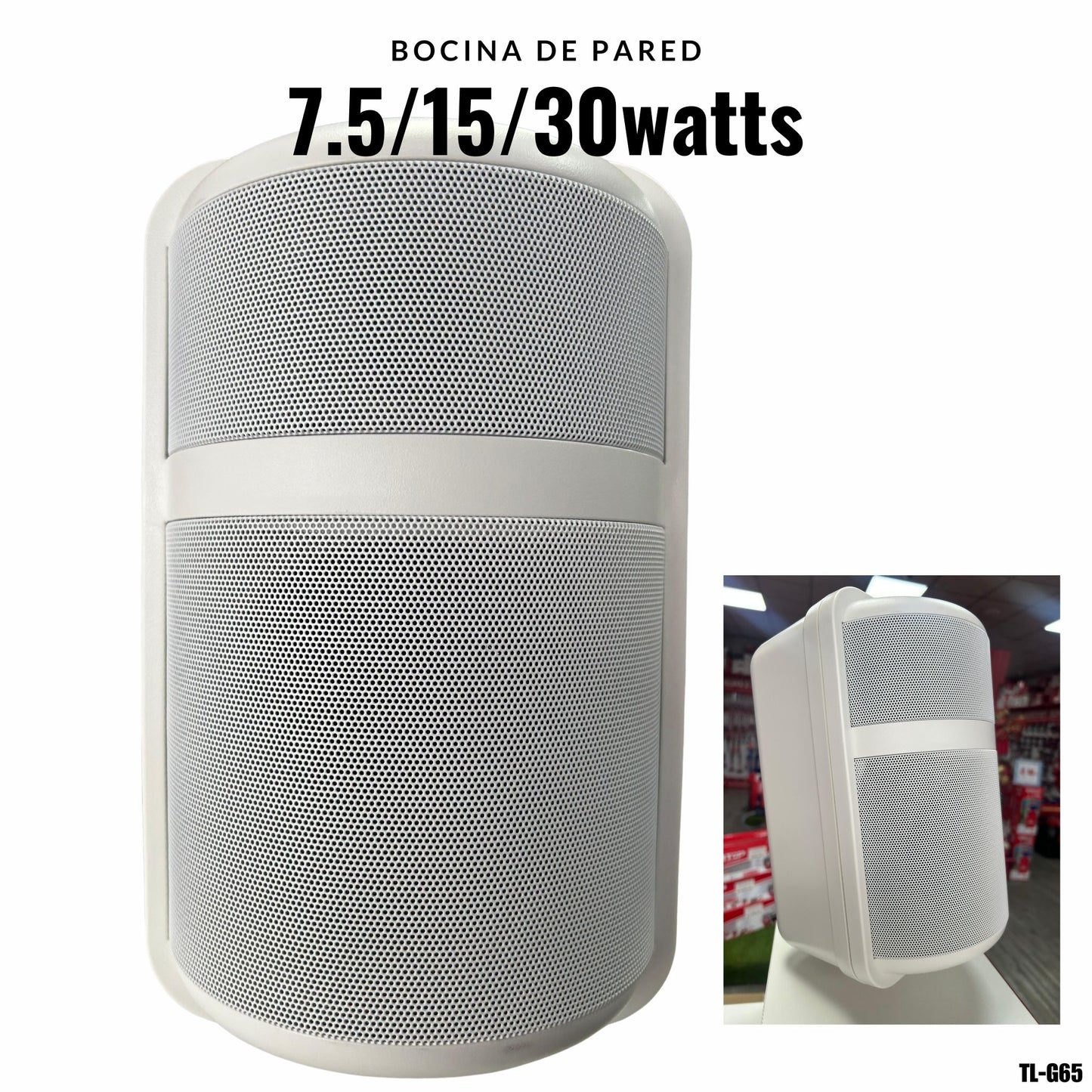 Bocina de pared 5 pulgadas 7.5W/15W/30W para Sistema de Audio PA – TL-G65
