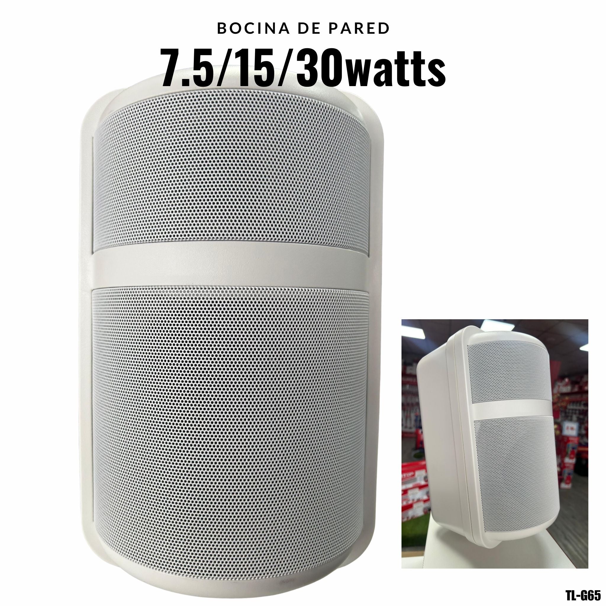 Bocina de pared 5 pulgadas 7.5W/15W/30W para Sistema de Audio PA – TL-G65