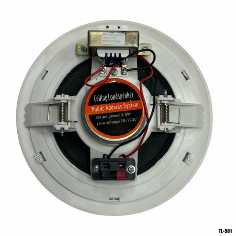 Bocina de techo 5 pulgadas 6W para Sistema de audio ambiental PA – TL-501