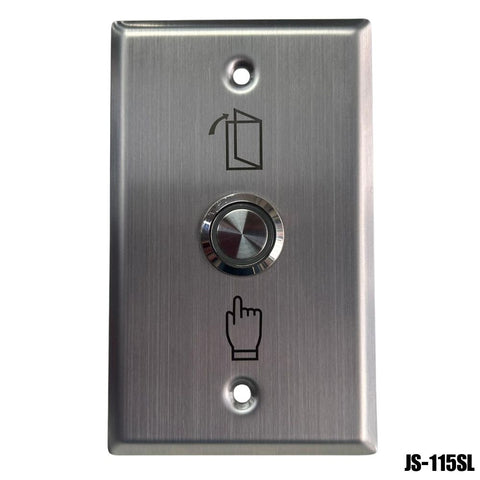 Botón de salida EXIT de acero inoxidable