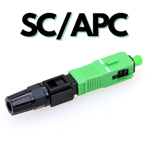 Conector de fibra óptica SC/APC de empalme rápido