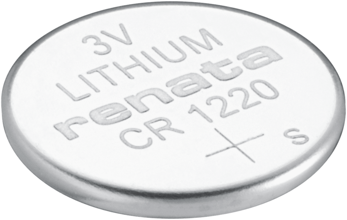 Batería de litio tipo botón CR1220 de 3V marca Renata