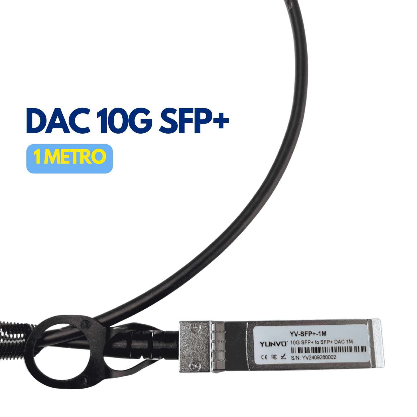 Cable DAC 10G SFP+ de 1 metro YV-SFP+-1M